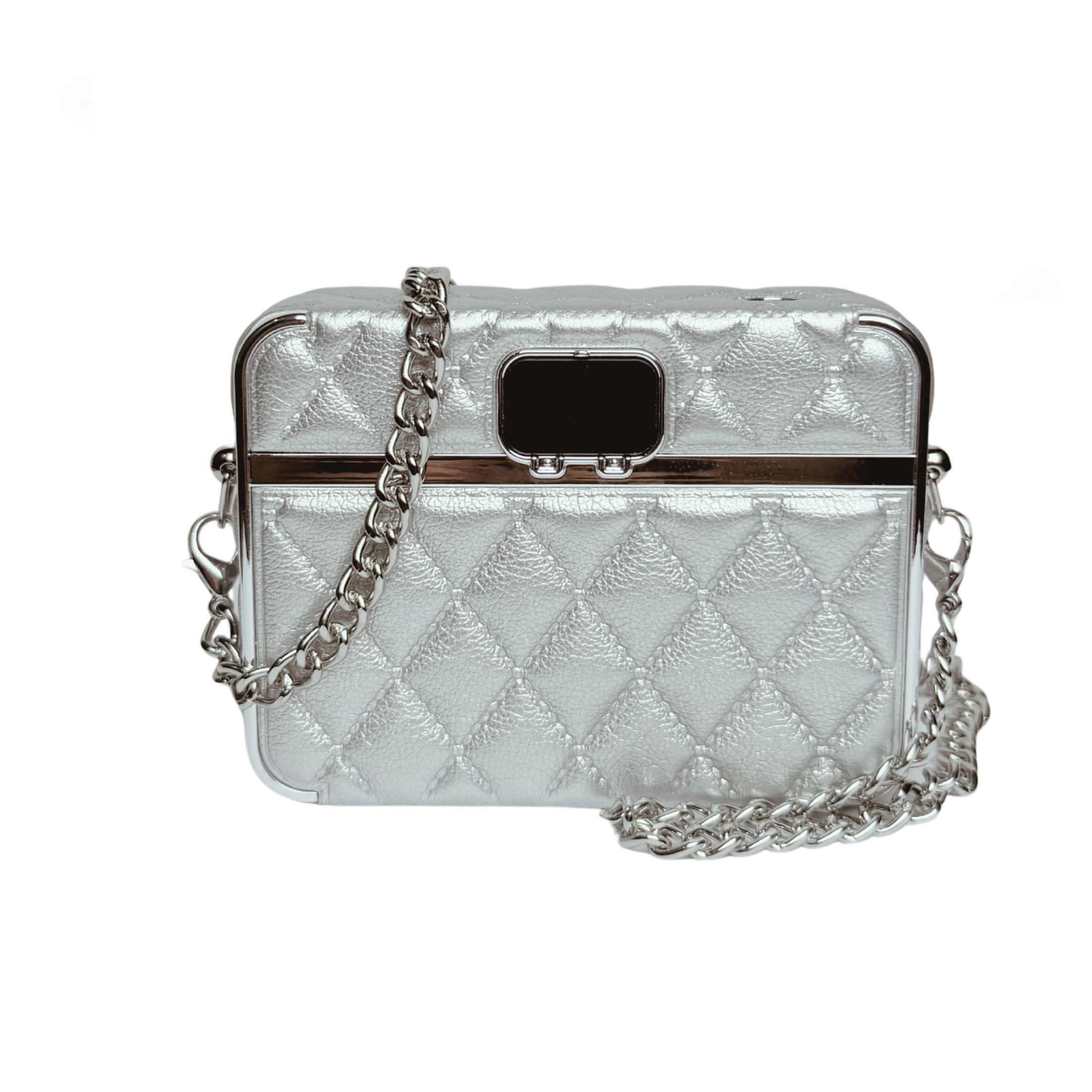 CandyGo Fashion Bag Power Bank 10000mAh Fast Charging 22.5W - Silver Leather