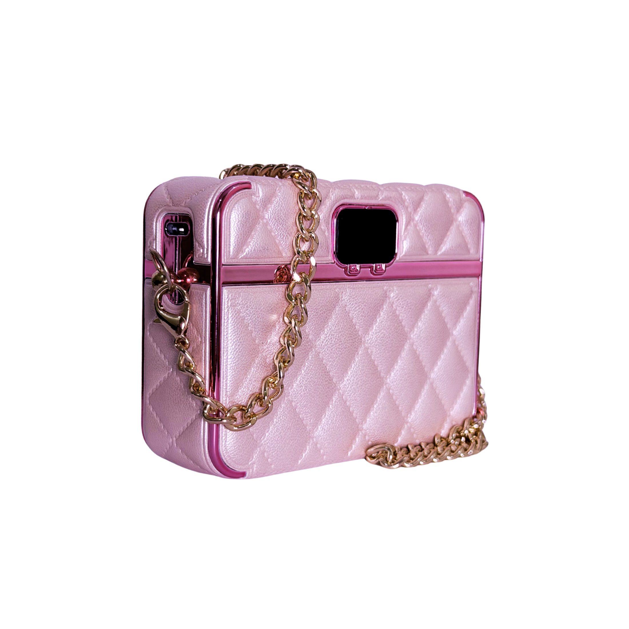 CandyGo Fashion Bag Power Bank 10000mAh Fast Charging 22.5W - Pink Leather