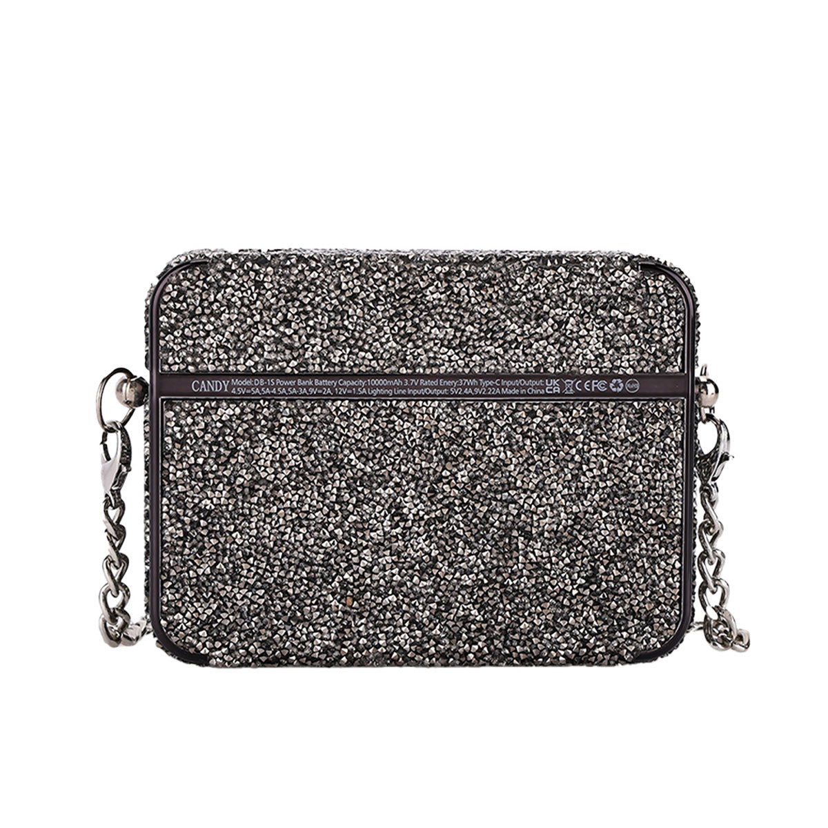 كاندي جو باور بانك شنطة صغيرة بقوة 10000 مللي أمبير شحن سريع 22.5 واط - الالماس الاسود