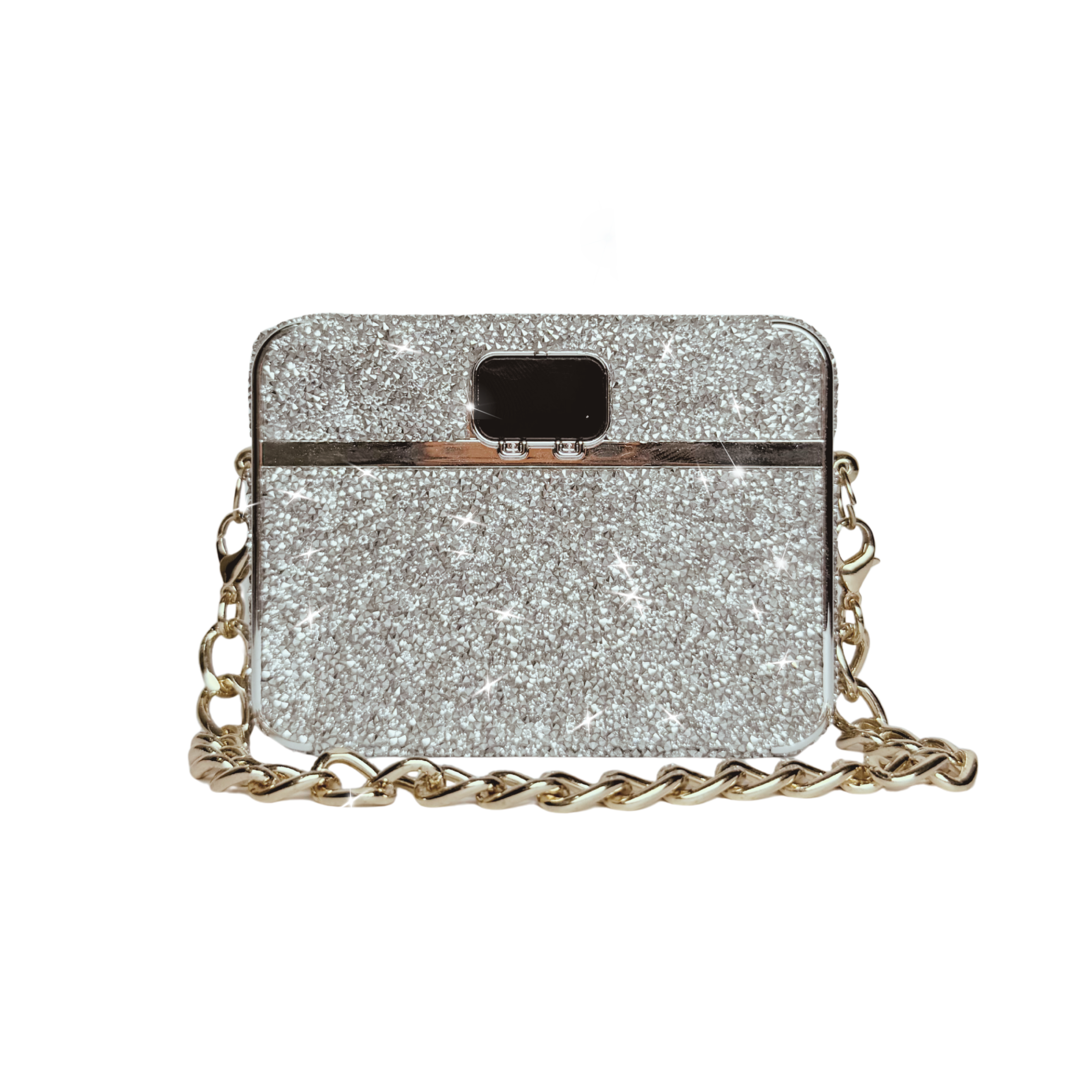 CandyGo Fashion Bag Power Bank 10000mAh Fast Charging 22.5W - Silver Diamond