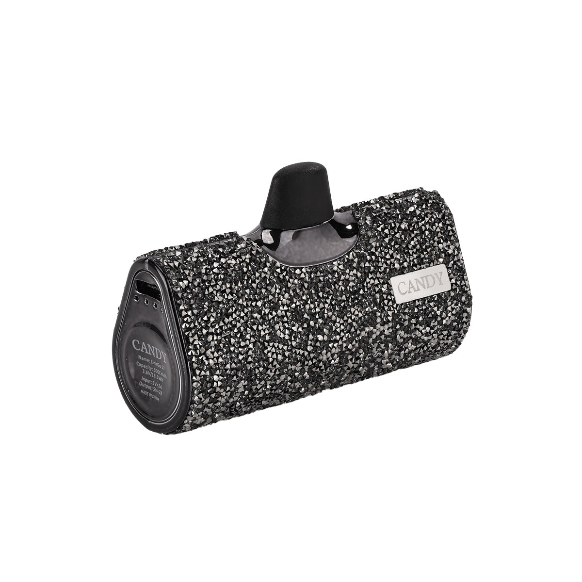 CandyGo Pocket Battery 5000mAh USB-C - Black Diamond