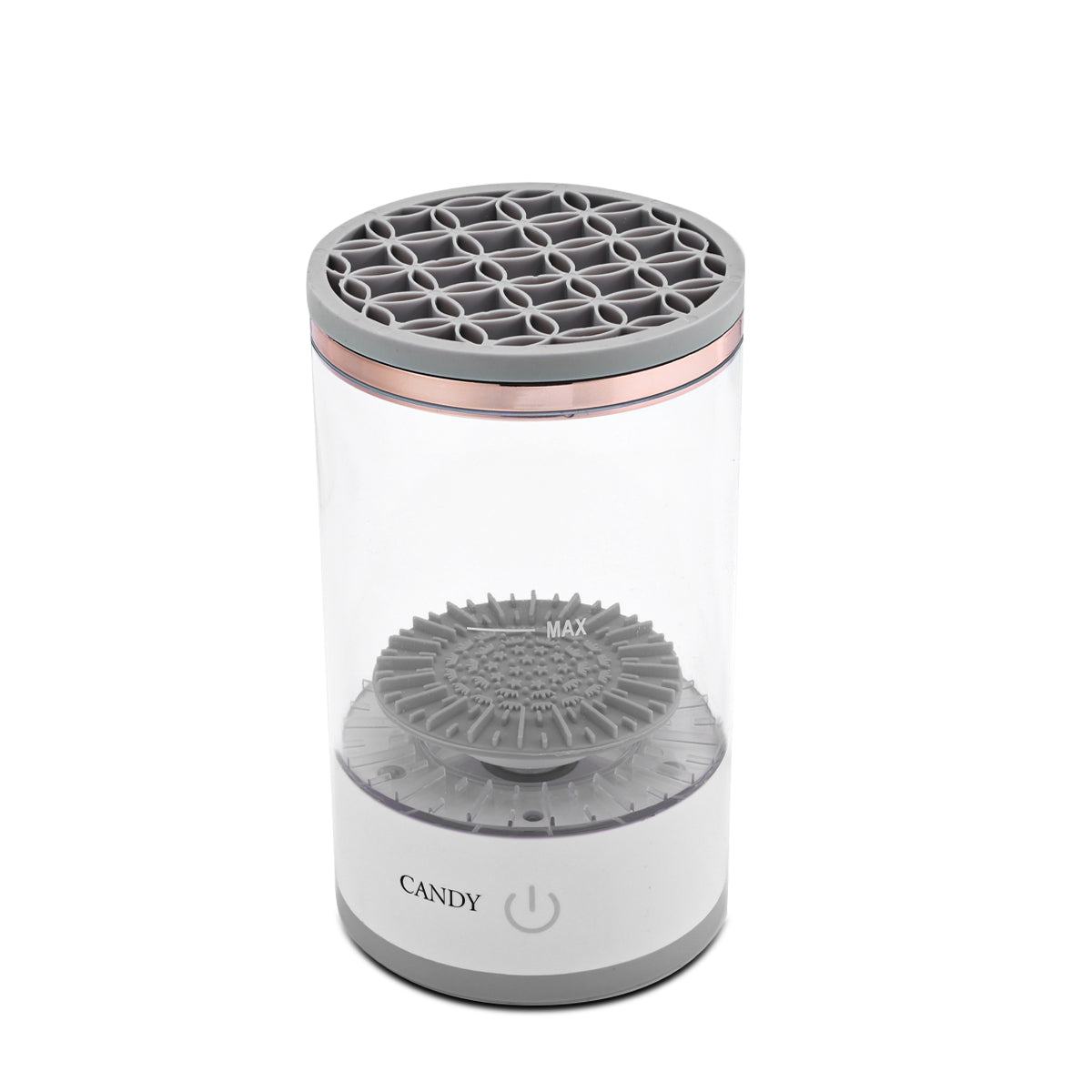 كاندي جو جهاز كهربائي لتنظيف فرش المكياج - ابيض