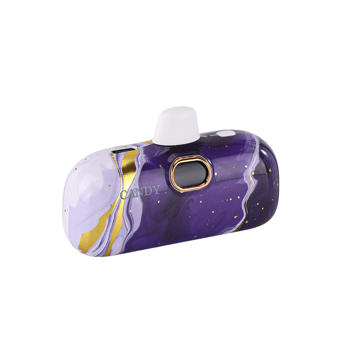 CandyGo Pocket Battery 5000mAh USB-C - Violet Spark