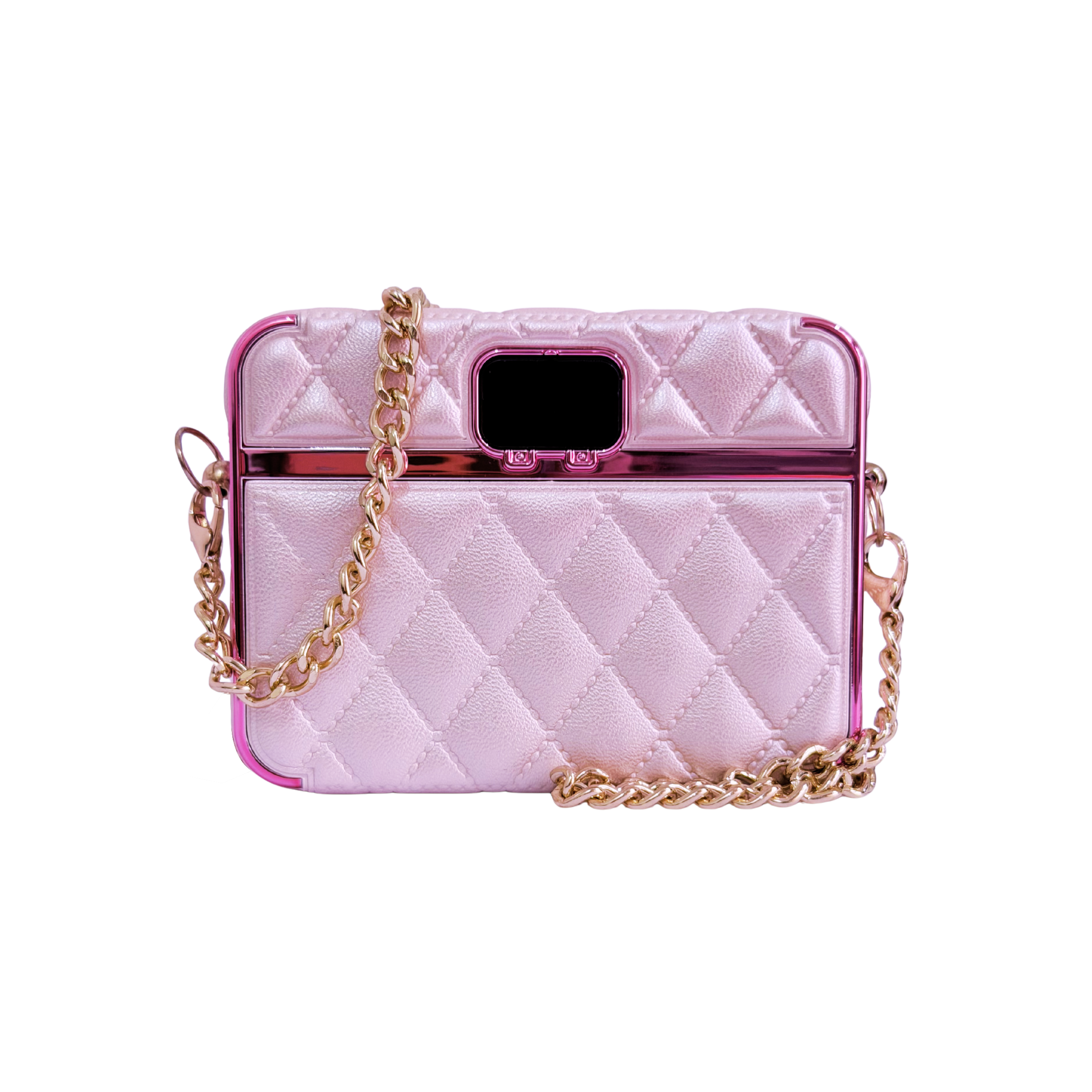 CandyGo Fashion Bag Power Bank 10000mAh Fast Charging 22.5W - Pink Leather