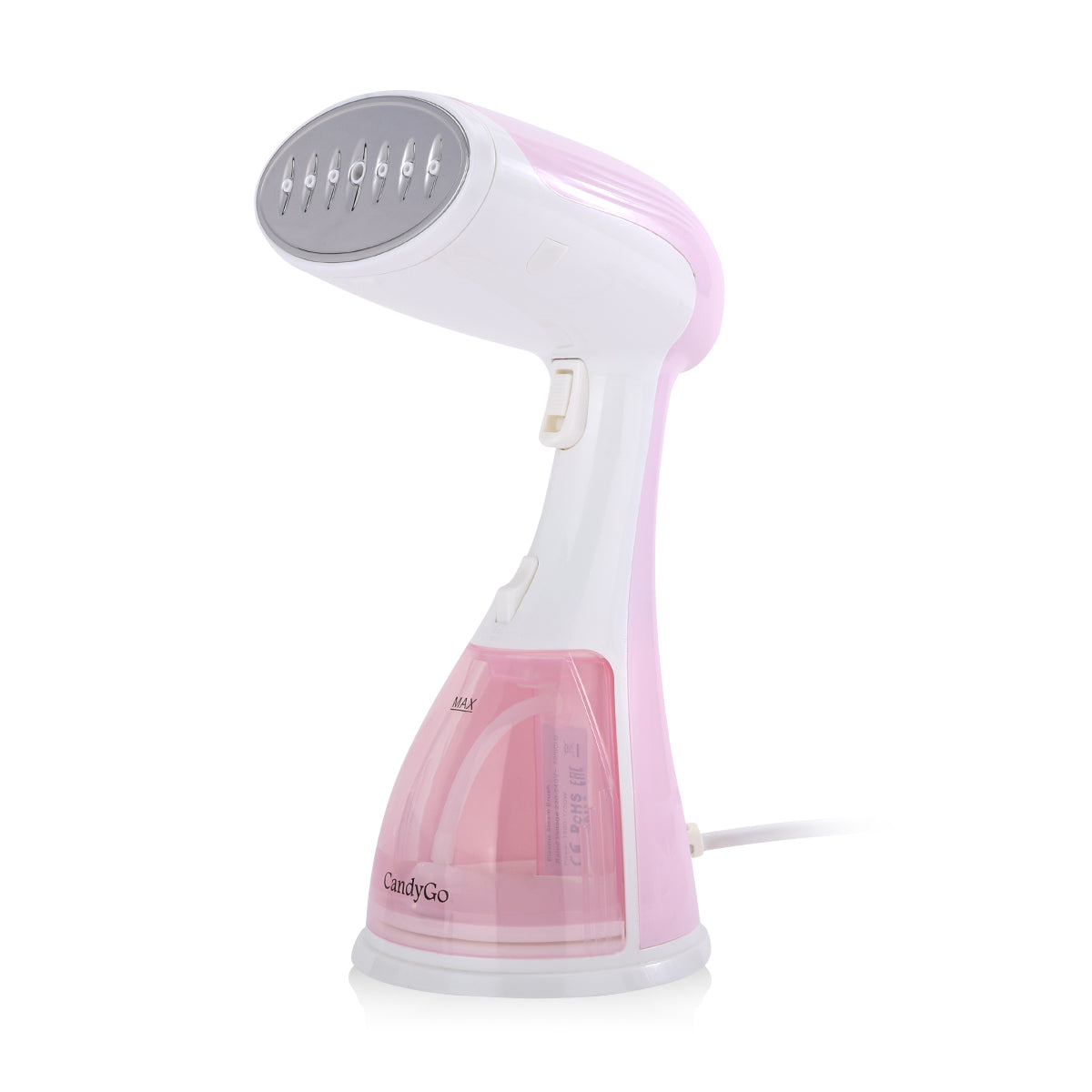 CandyGo Lifestyle Handheld Steamer 1500W - Pink-White