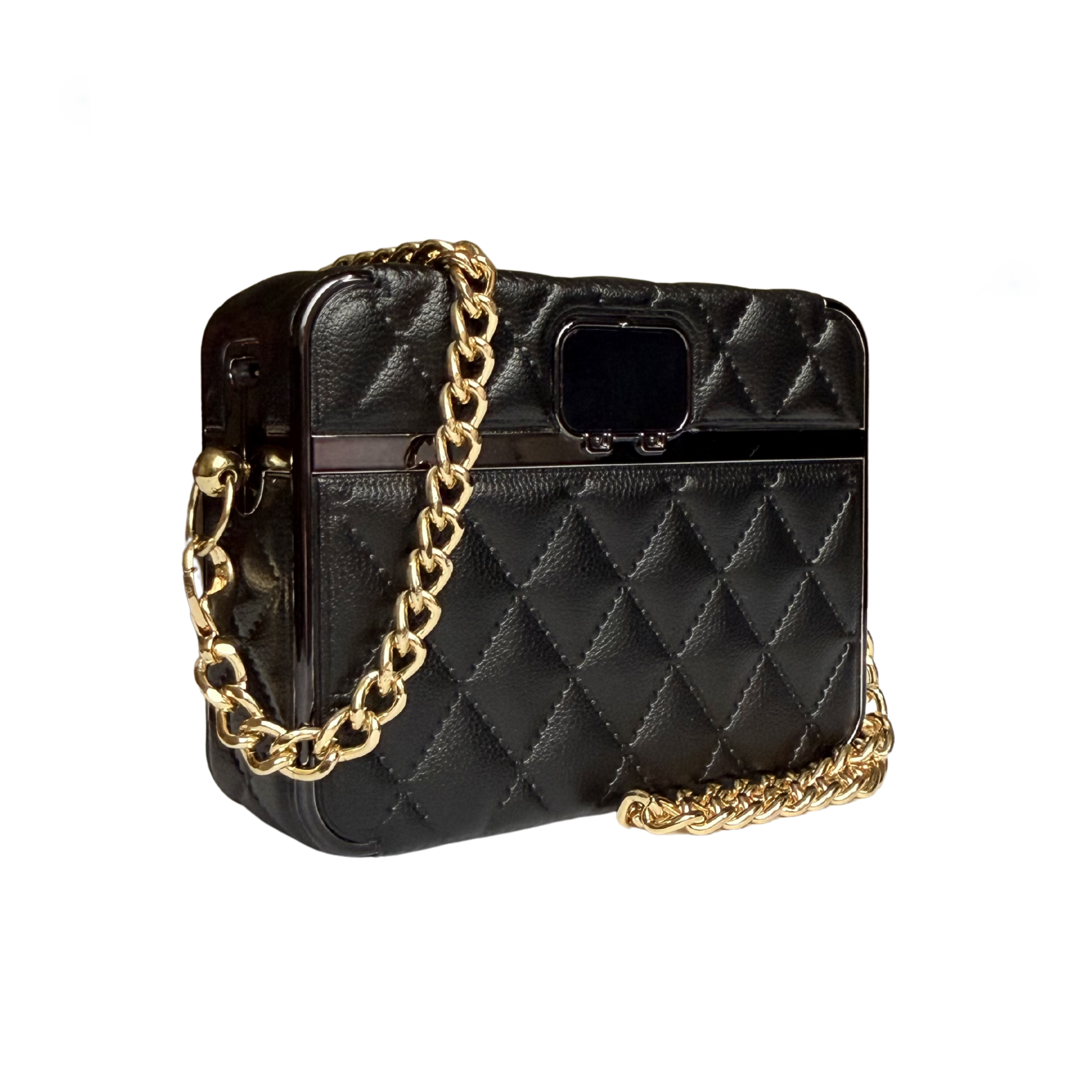 CandyGo Fashion Bag Power Bank 10000mAh Fast Charging 22.5W - Black Leather