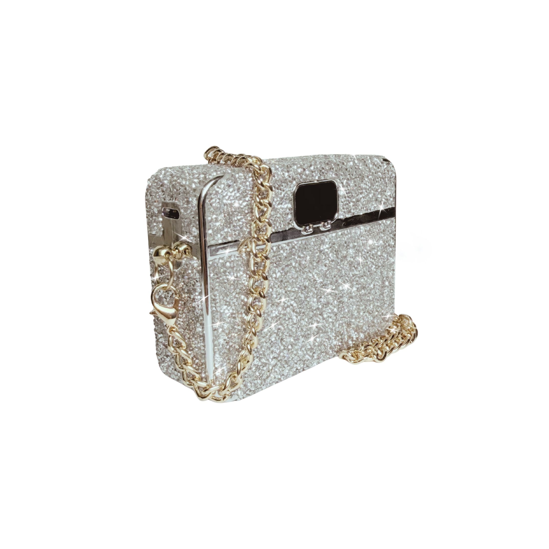 CandyGo Fashion Bag Power Bank 10000mAh Fast Charging 22.5W - Silver Diamond