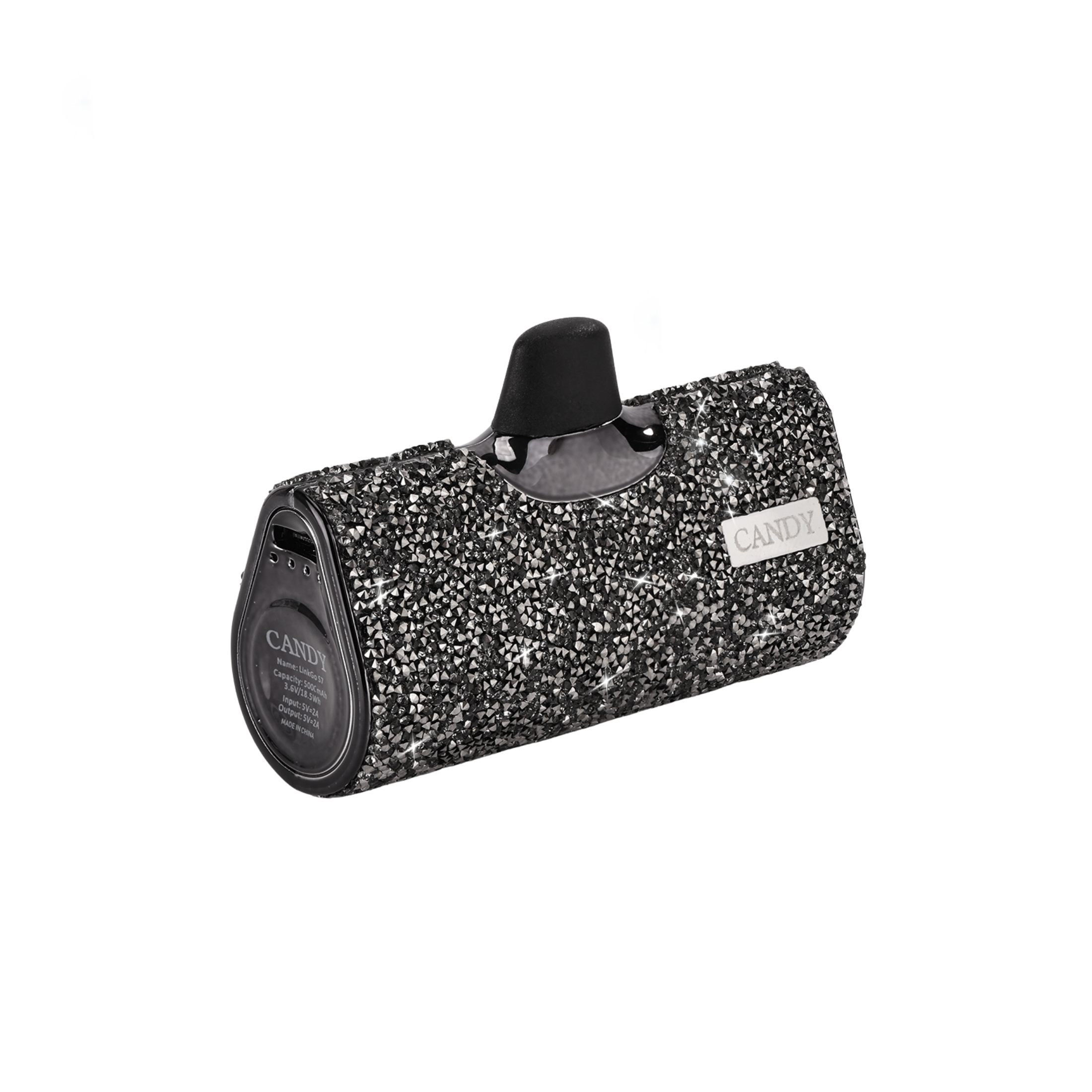 CandyGo Fashion Battery 5000mAh Lightning - Black Diamond