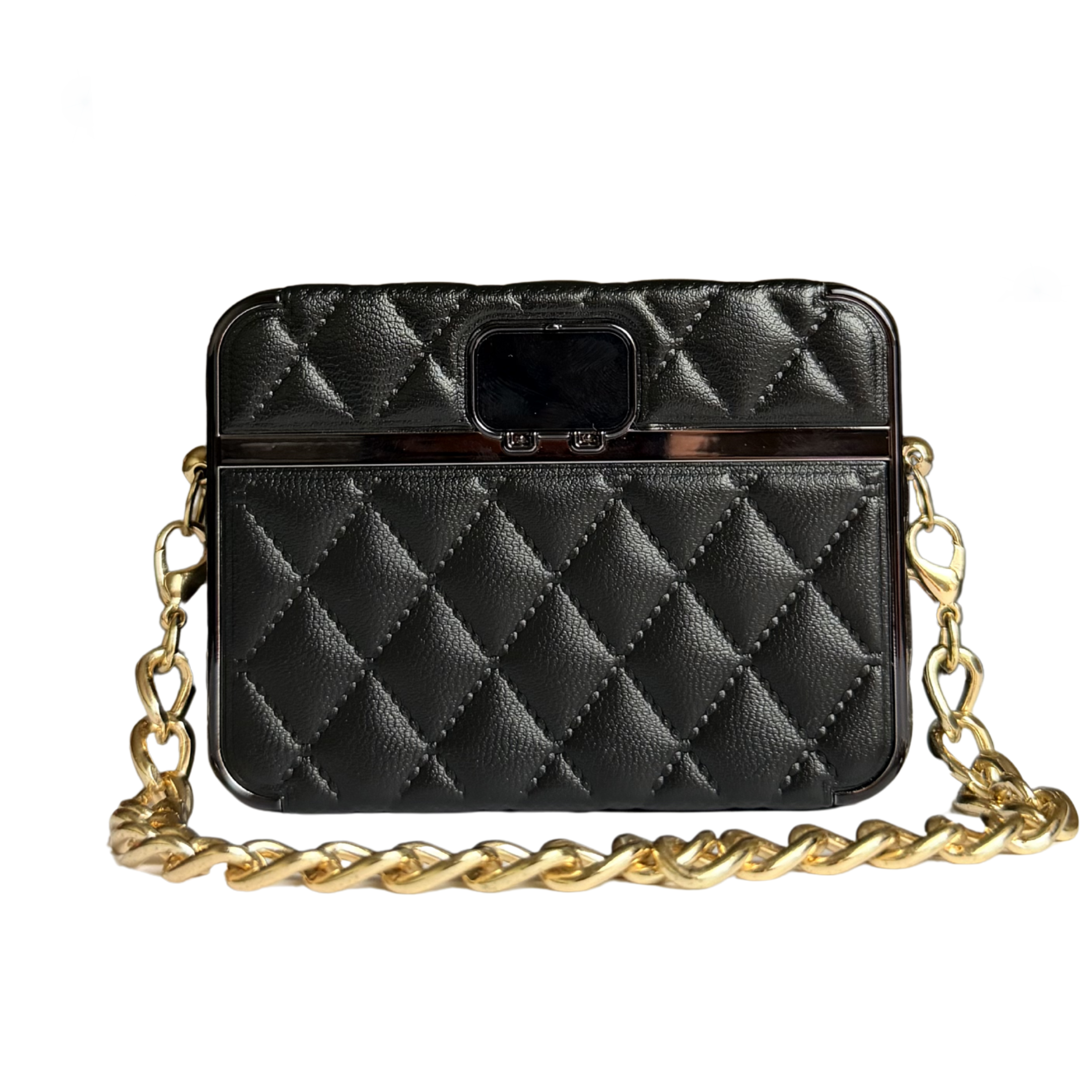 CandyGo Fashion Bag Power Bank 10000mAh Fast Charging 22.5W - Black Leather