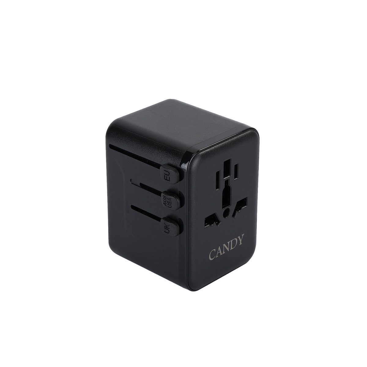 CandyGo Travel Adapter 5in1 GaN-Tech Black