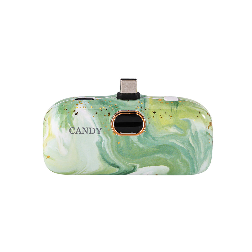 CandyGo Fashion Battery 5000mAh USB-C - Emerald Shine