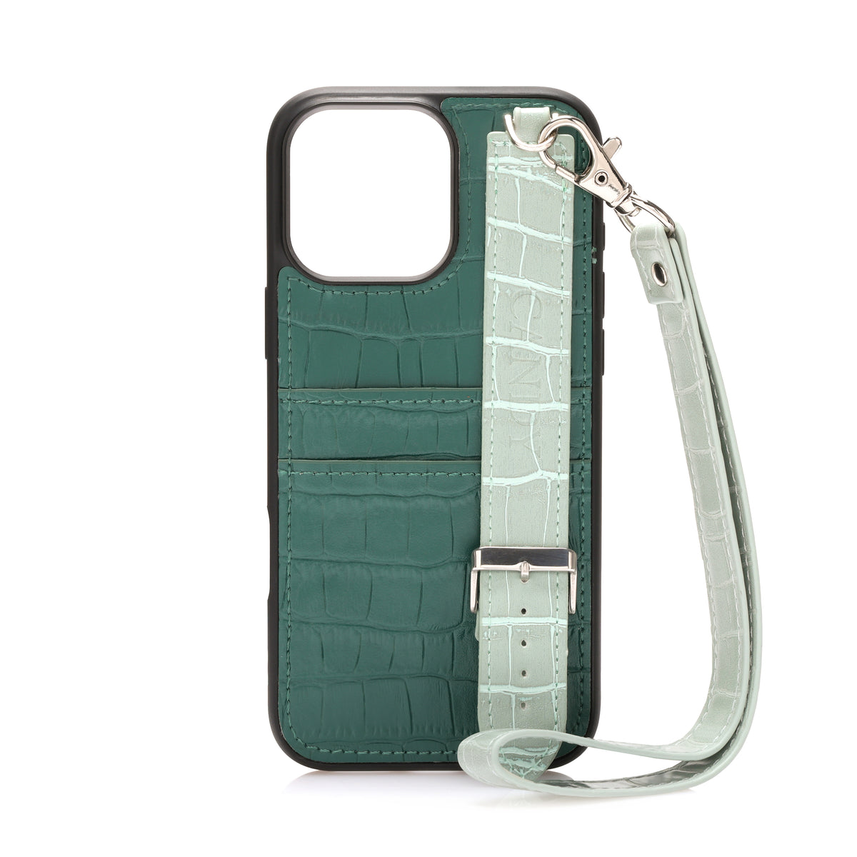 Candy Leather Case For iPhone 16 Pro Max - Peacock Green