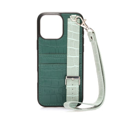 Candy Leather Case For iPhone 16 Pro Max - Peacock Green