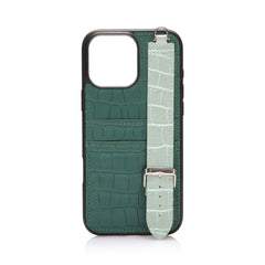 Candy Leather Case For iPhone 16 Pro Max - Peacock Green