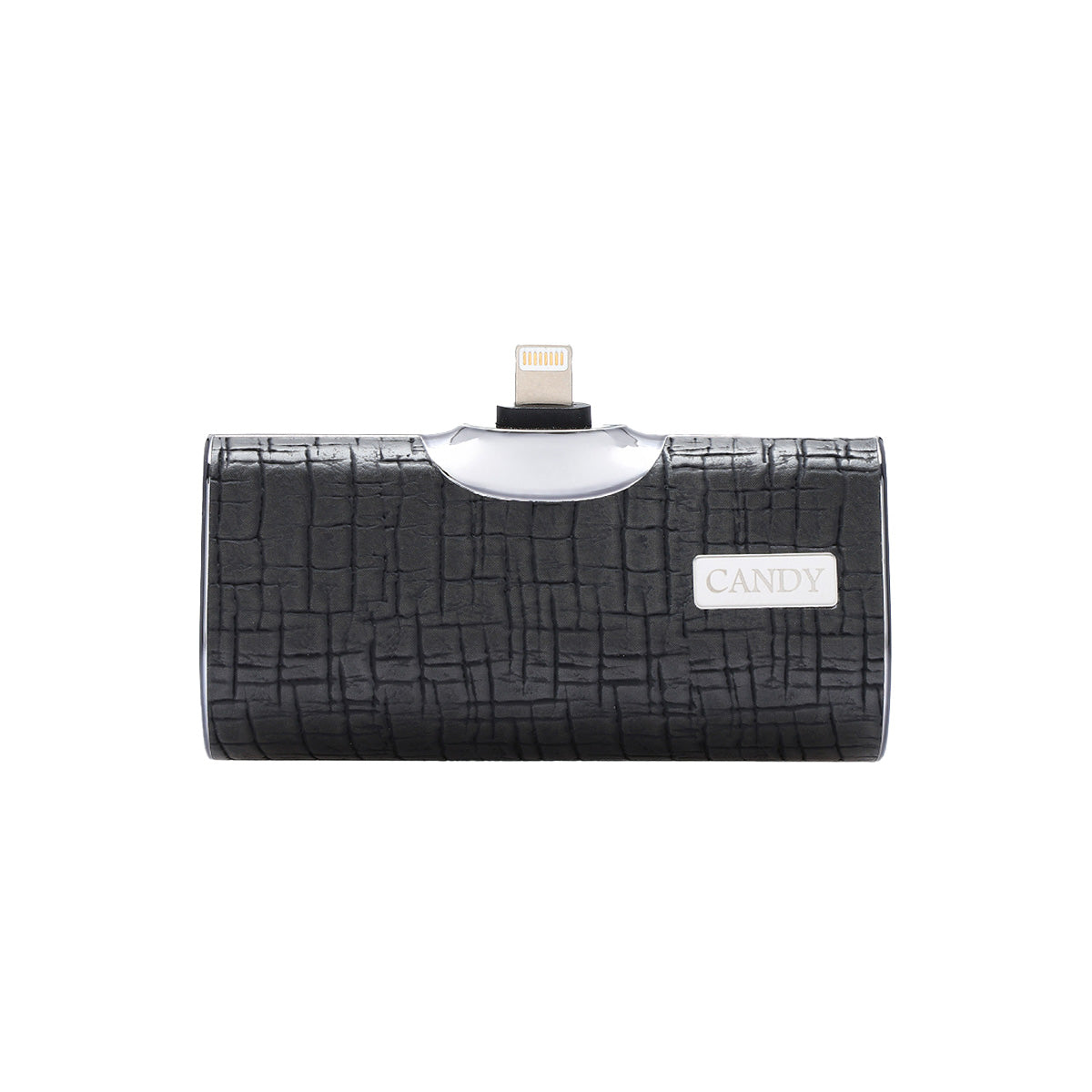 CandyGo Pocket Battery 5000mAh Lightning - Black Leather