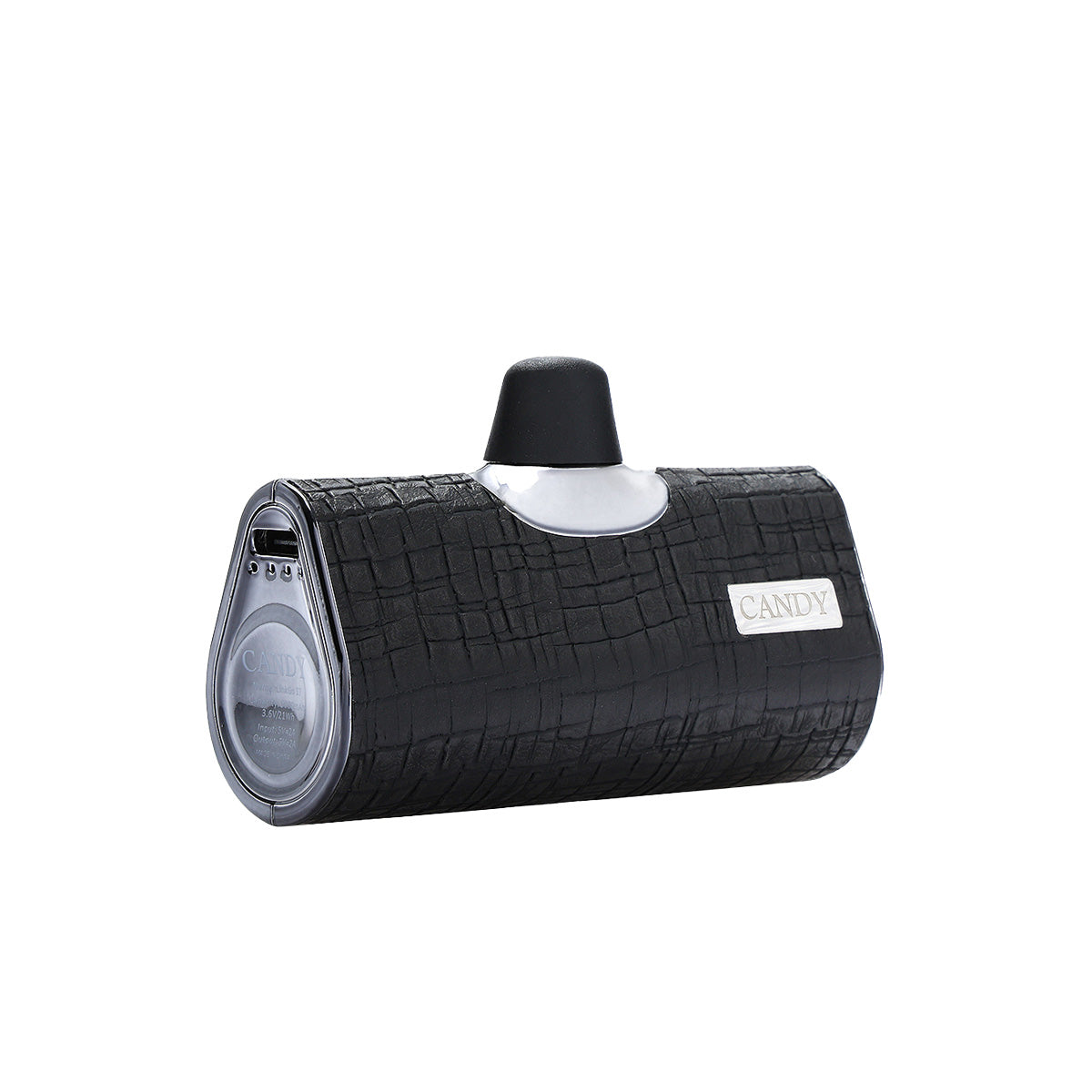 CandyGo Pocket Battery 5000mAh USB-C - Black Leather