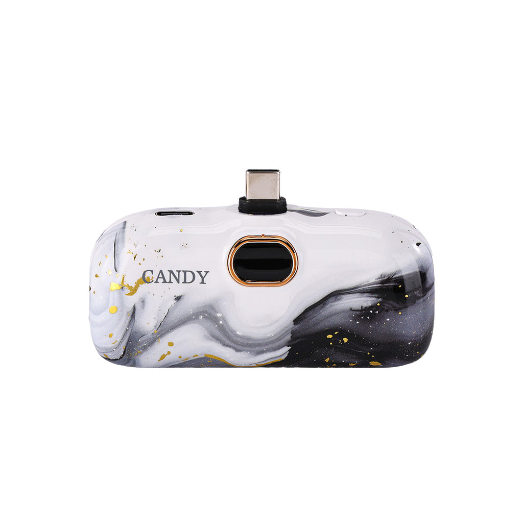 CandyGo Fashion Battery 5000mAh USB-C - Monochrome