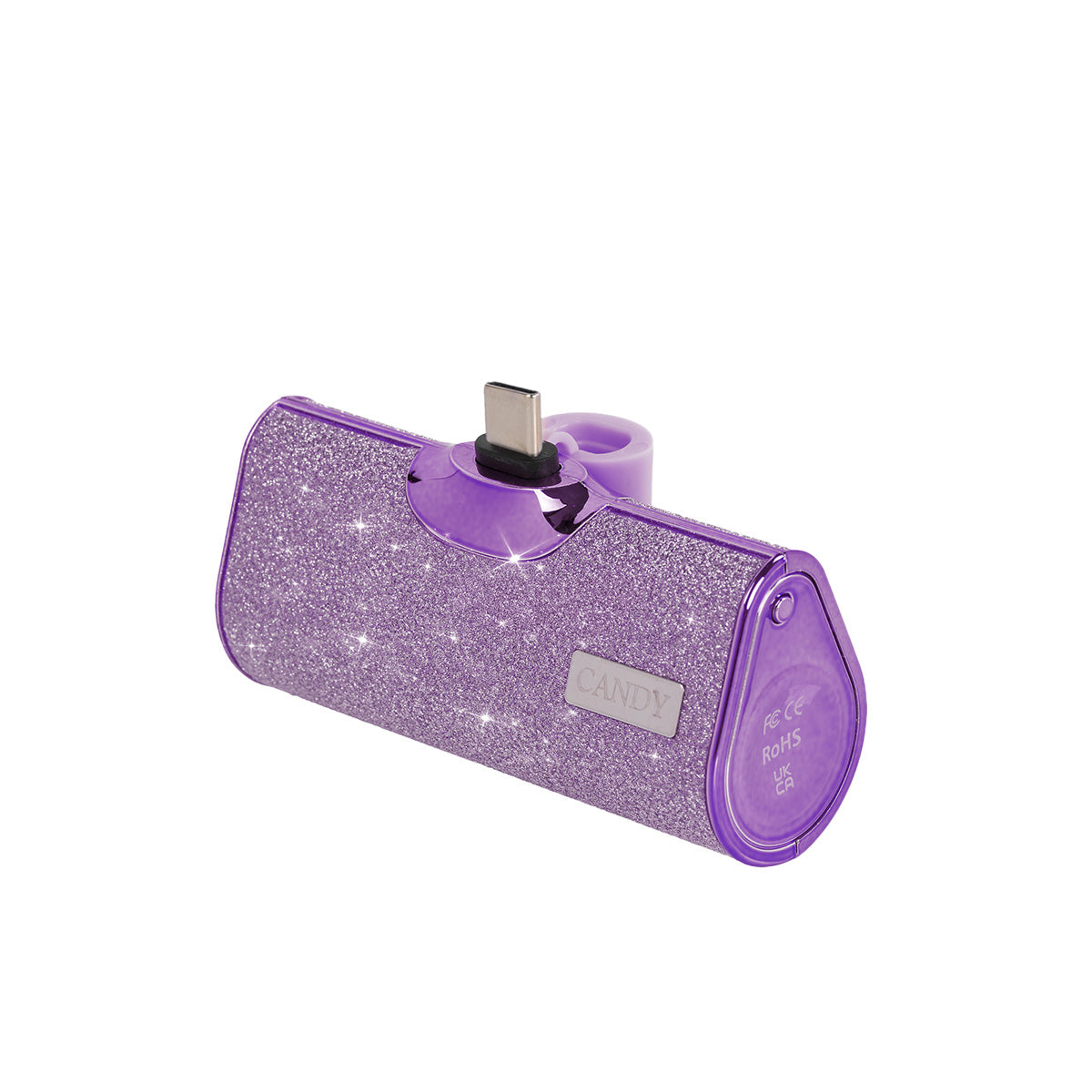 CandyGo Pocket Battery 5000mAh USB-C- Purple Diamond
