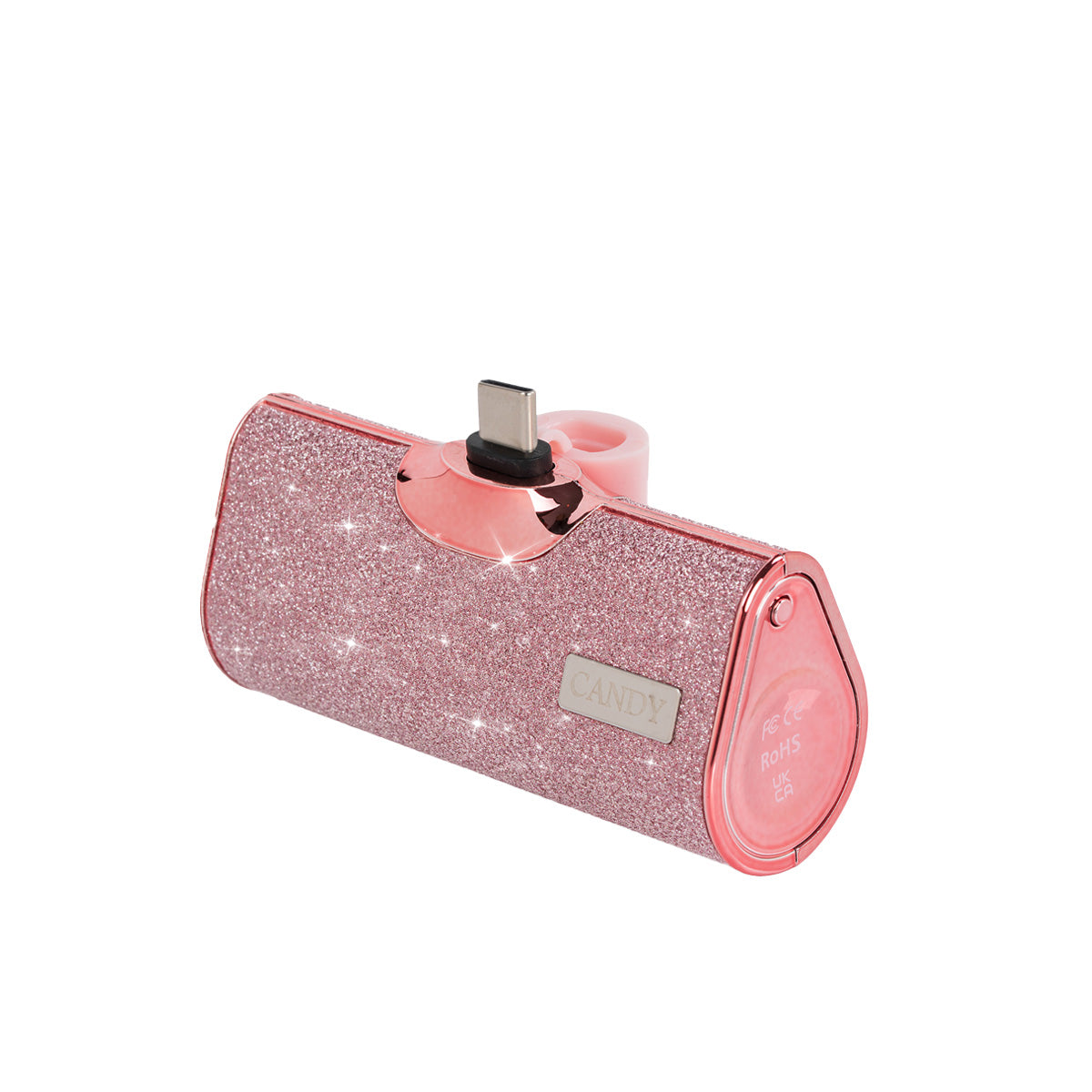 CandyGo Pocket Battery 5000mAh USB-C- Pink Diamond