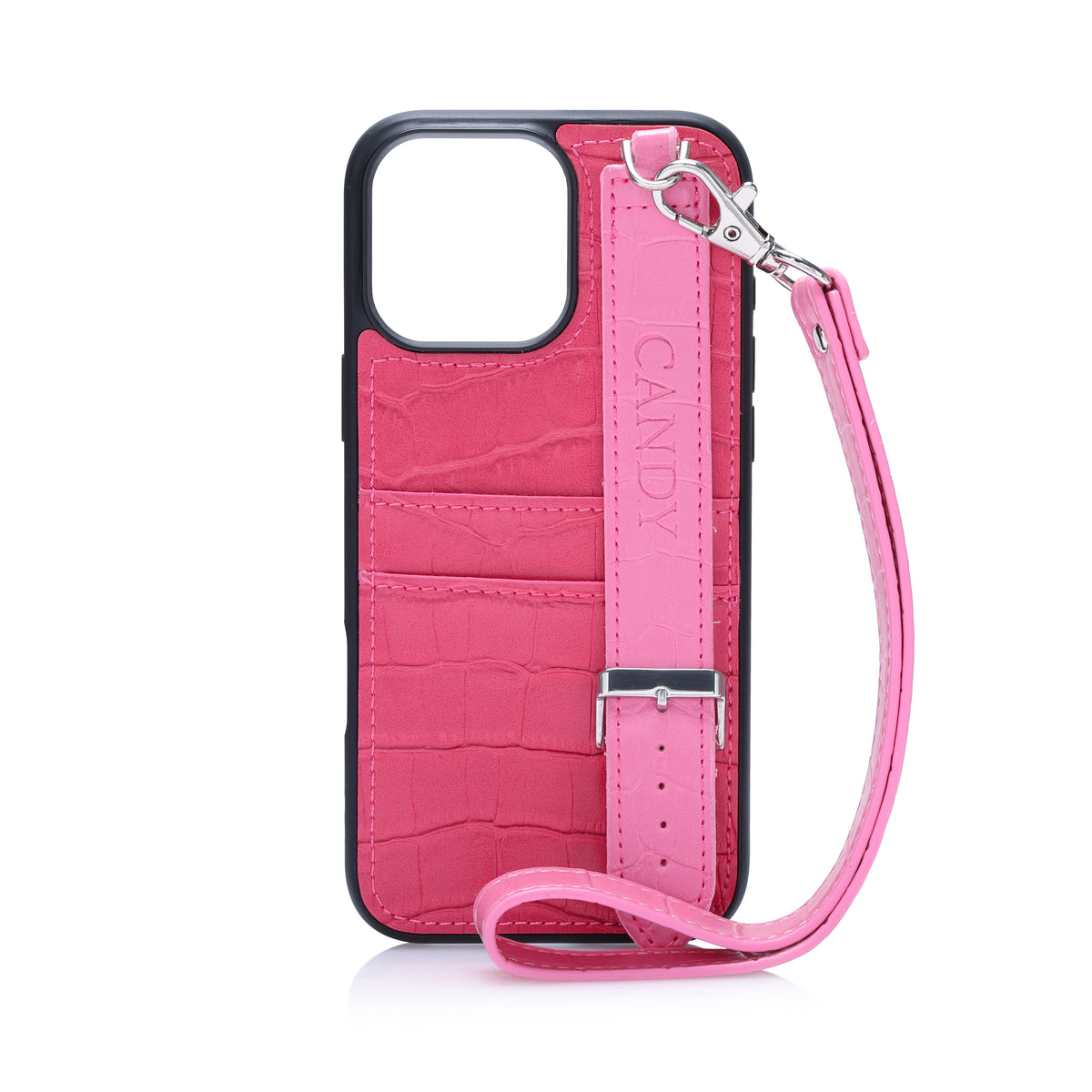 Candy Leather Case For iPhone 16 Pro Max - Barbie Pink