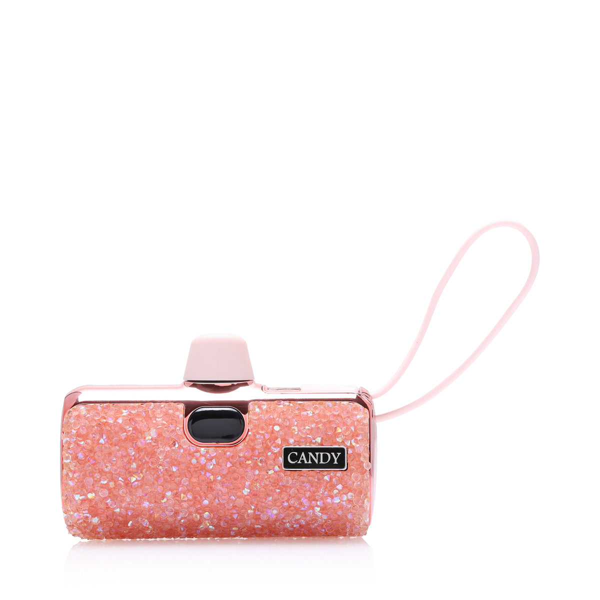 Candy Pocket Battery 5000mAh USB-C With Lightning Cable - Pink Diamond