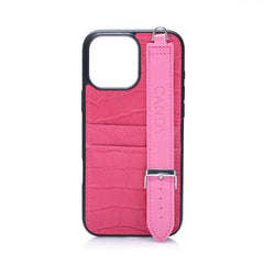 Candy Leather Case For iPhone 16 Pro Max - Barbie Pink
