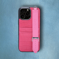 Candy Leather Case For iPhone 16 Pro Max - Barbie Pink
