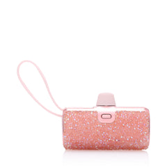 Candy Pocket Battery 5000mAh USB-C With Lightning Cable - Pink Diamond