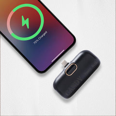 CandyGo Pocket Battery 5000mAh USB-C- Black