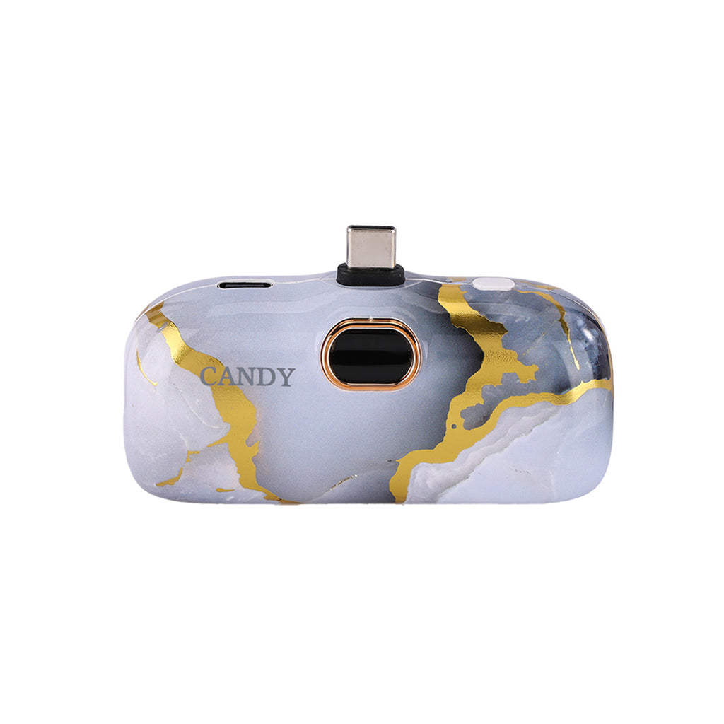CandyGo Fashion Battery 5000mAh USB-C - Grey Spark