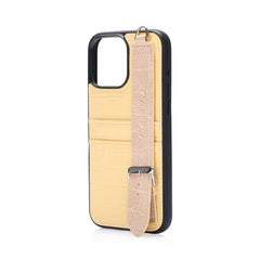 CandyGo Leather Case For iPhone 16 Pro Max - Amber Yellow