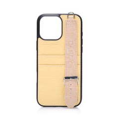 CandyGo Leather Case For iPhone 16 Pro Max - Amber Yellow